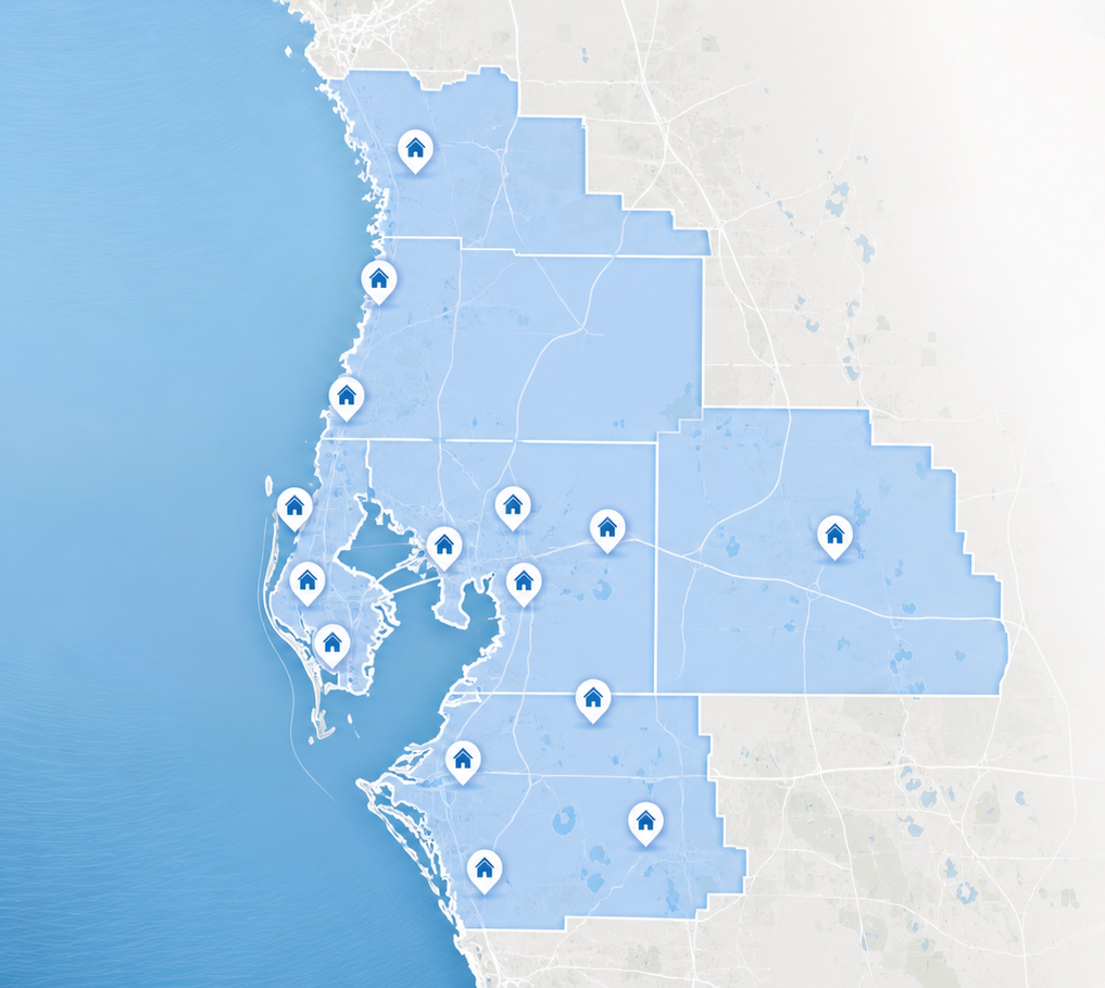 Tampa Bay Residential Services LLC Service Area Tampa Bay Area
