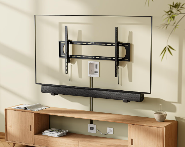 In-wall wire-hiding kit for concealing TV power and media cables